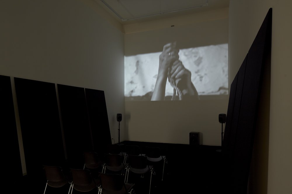 Ed Atkins, installation view, Bonner Kunstverein, 2012. Photo: Simon Vogel