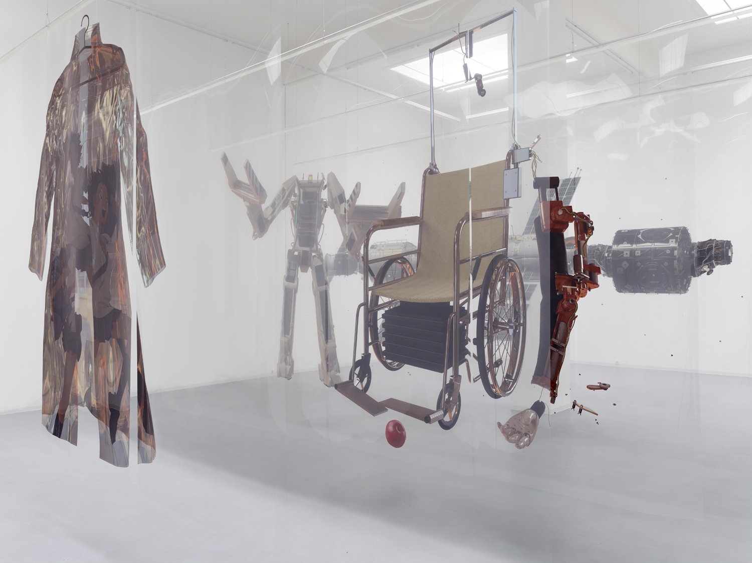 Aleksandra Domanović, Things to Come, 2014,. Installation view, ARS VIVA, 2015, Bonner Kunstverein. Courtesy the artist and Tanya Leighton, Berlin. Photo: Simon Vogel