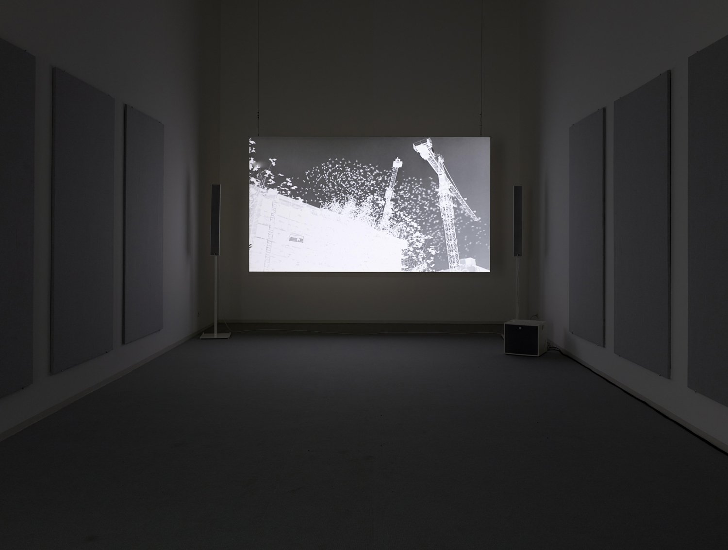 James Richards, Raking Light, 2014. Installation view, ARS VIVA, 2015, Bonner Kunstverein. Courtesy the artist, Cabinet, London, and Rodeo, London and Istanbul. Photo: Simon Vogel