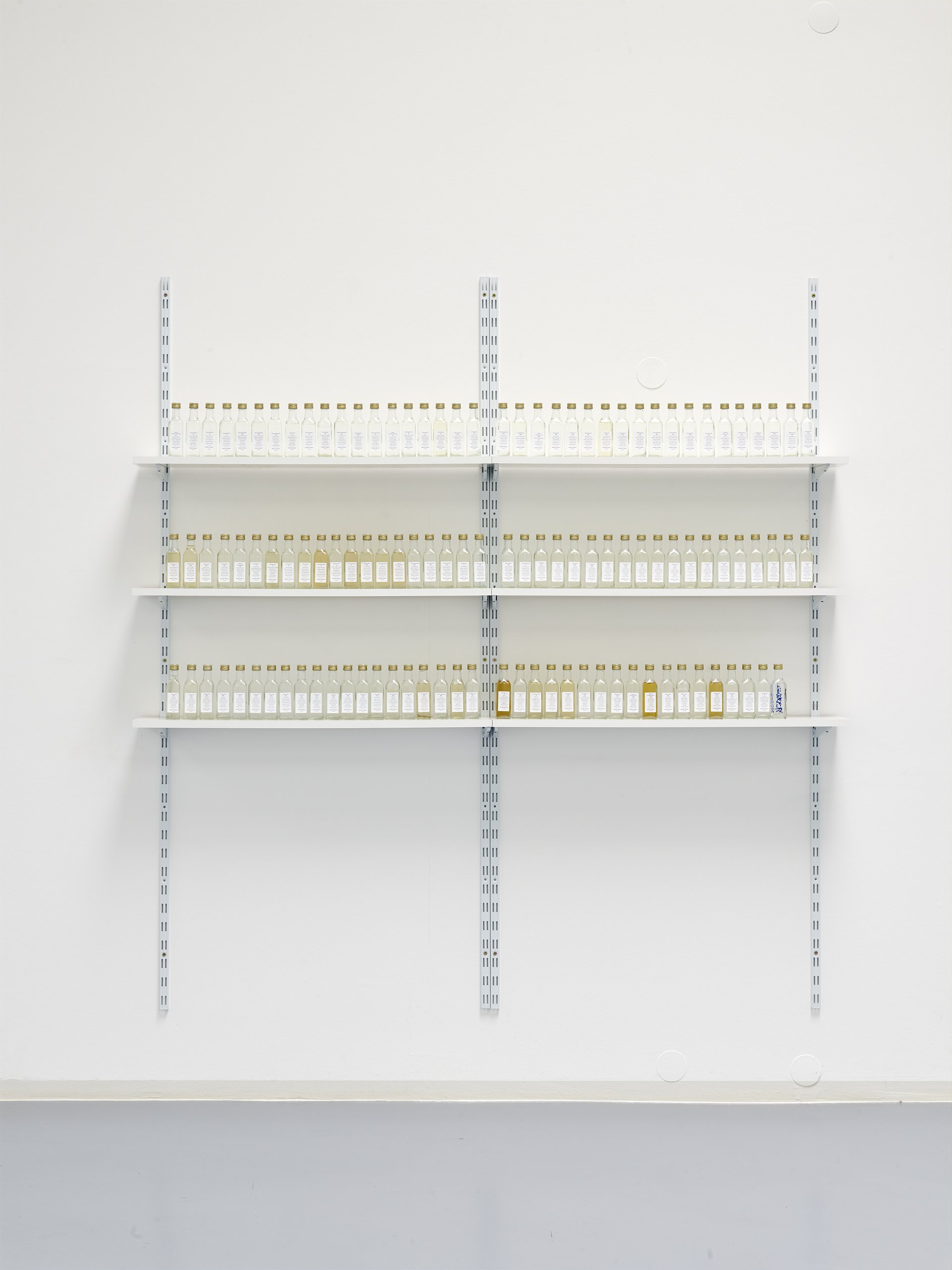 Banu Cennetoğlu, Library of spirits part I – Romania, Installationsansicht, 2015, Bonner Kunstverein. Courtesy die Künstlerin und Rodeo, London. Foto: Simon Vogel