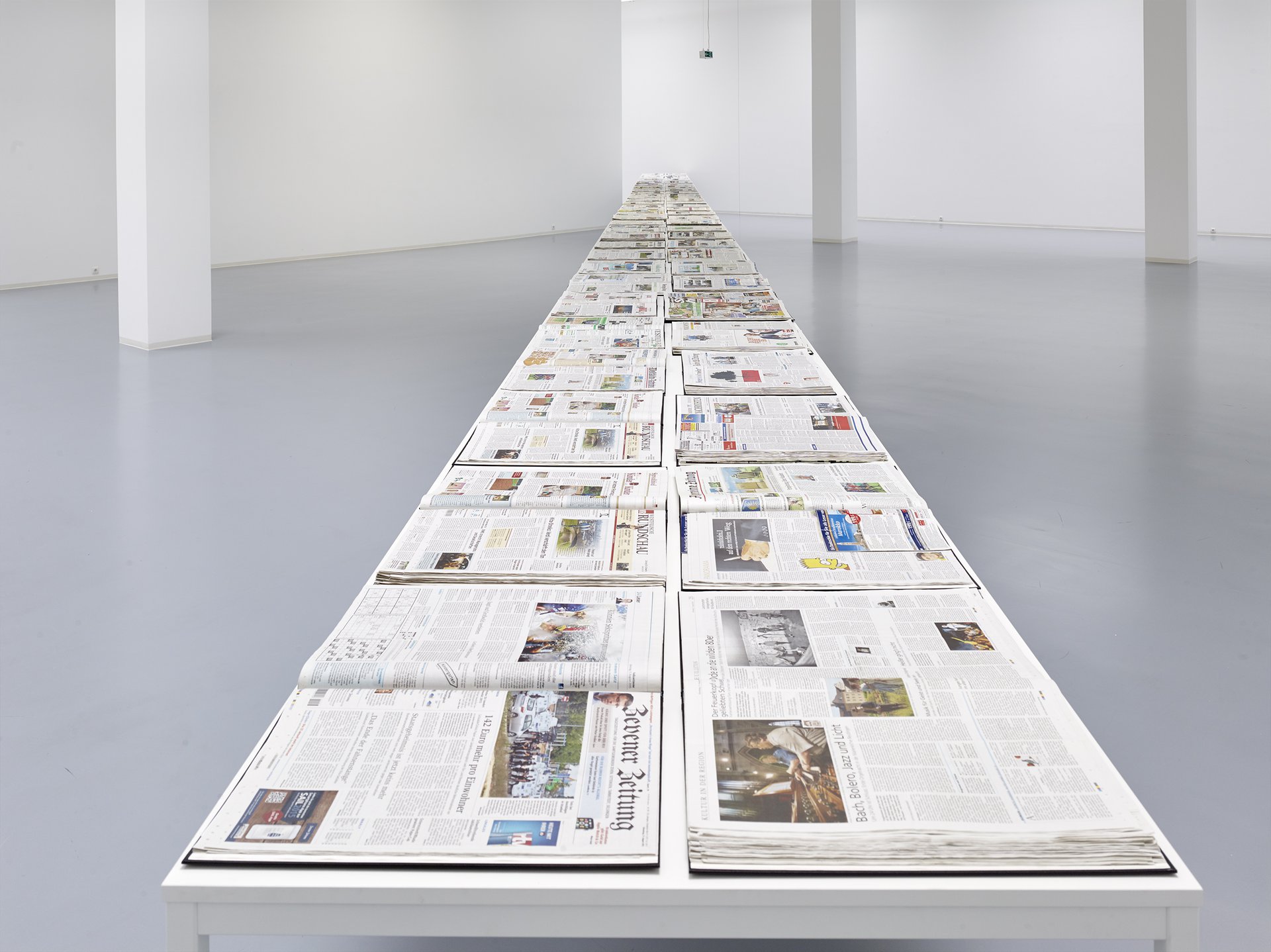 Banu Cennetoğlu, 11.08.2015, installation view, 2015, Bonner Kunstverein. Courtesy the artist and Rodeo, London. Photo: Simon Vogel