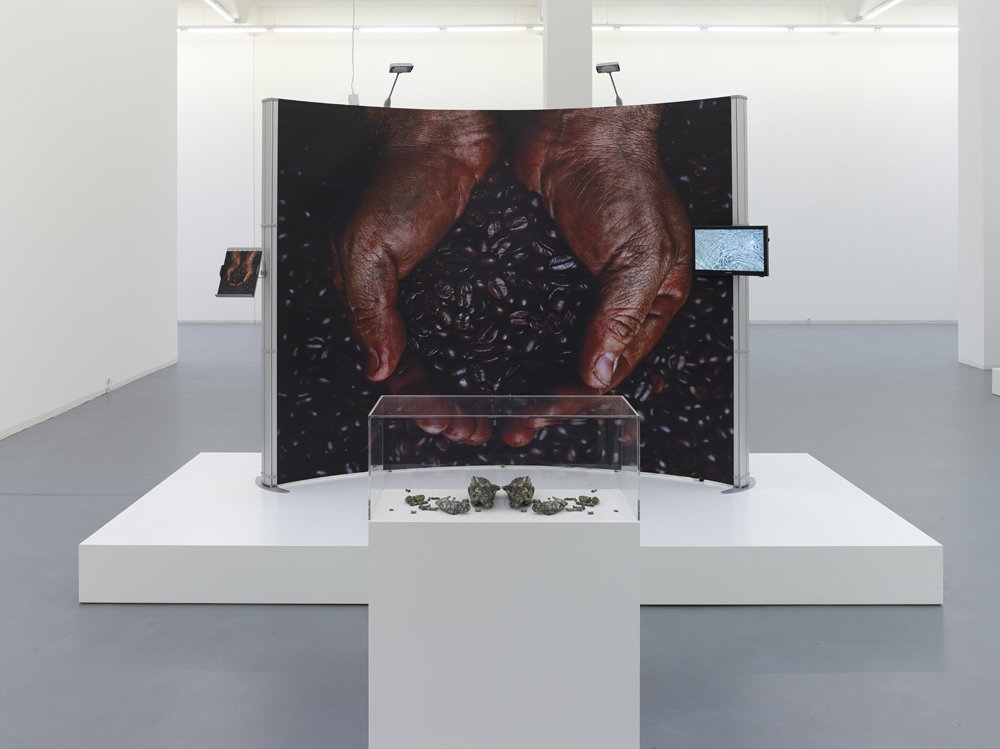 Timur Si-Qin, 'Basin of Attraction', Installationsansicht, 2013 Bonner Kunstverein, Courtesy der Künstler und Galerie Societé, Berlin. Photo: Simon Vogel