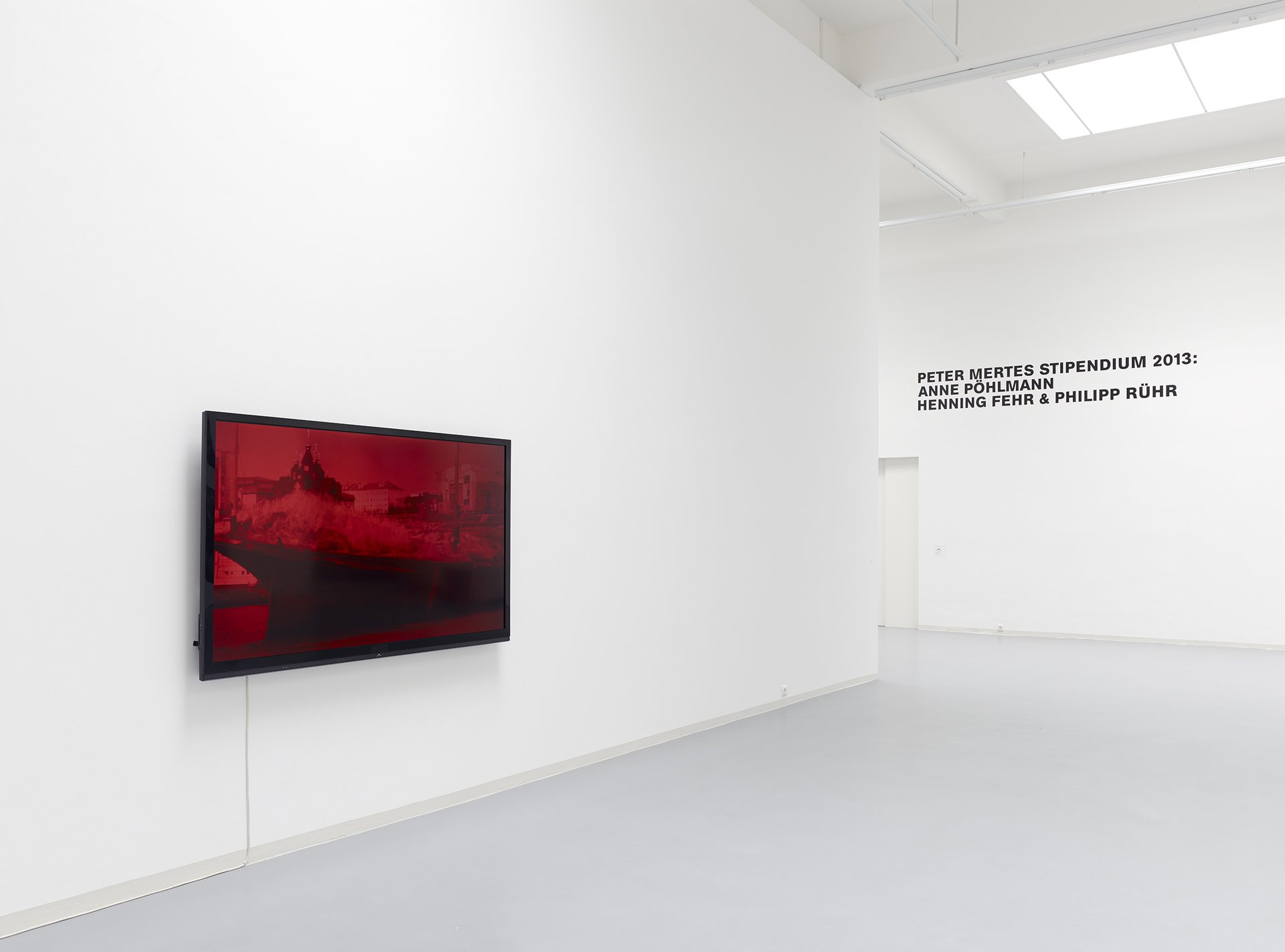 Henning Fehr and Philipp Rühr, installation view, 2014, Bonner Kunstverein, Courtesy the artists. Photo: Simon Vogel.