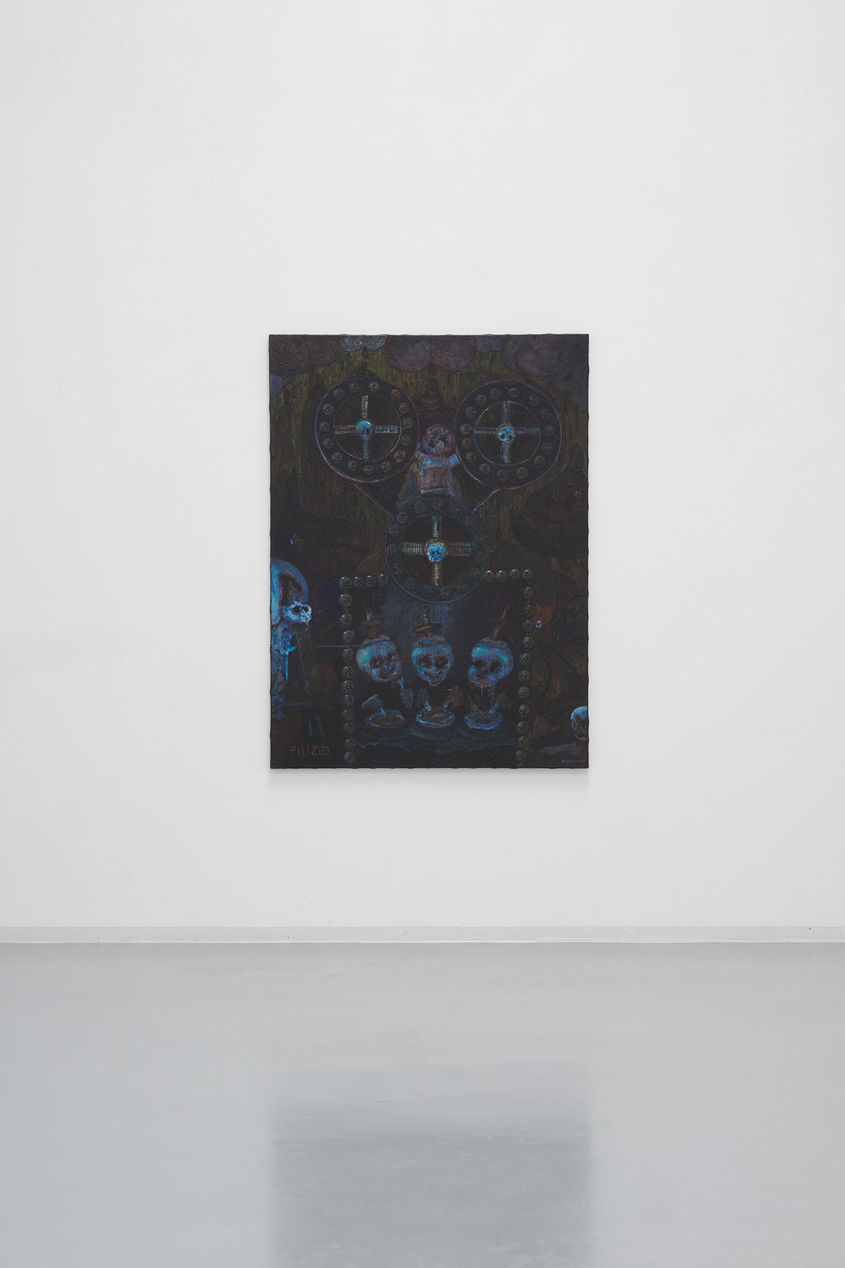 It is light, Bonner Kunstverein, 2024. Ausstellungsansicht mit Blalla W. Hallmann, Filizid. Foto: Mareike Tocha.