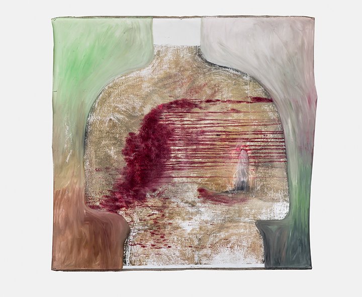 Ser Serpas, Ohne Titel, 2022, Öl auf Leinwand, 252 × 227 cm.