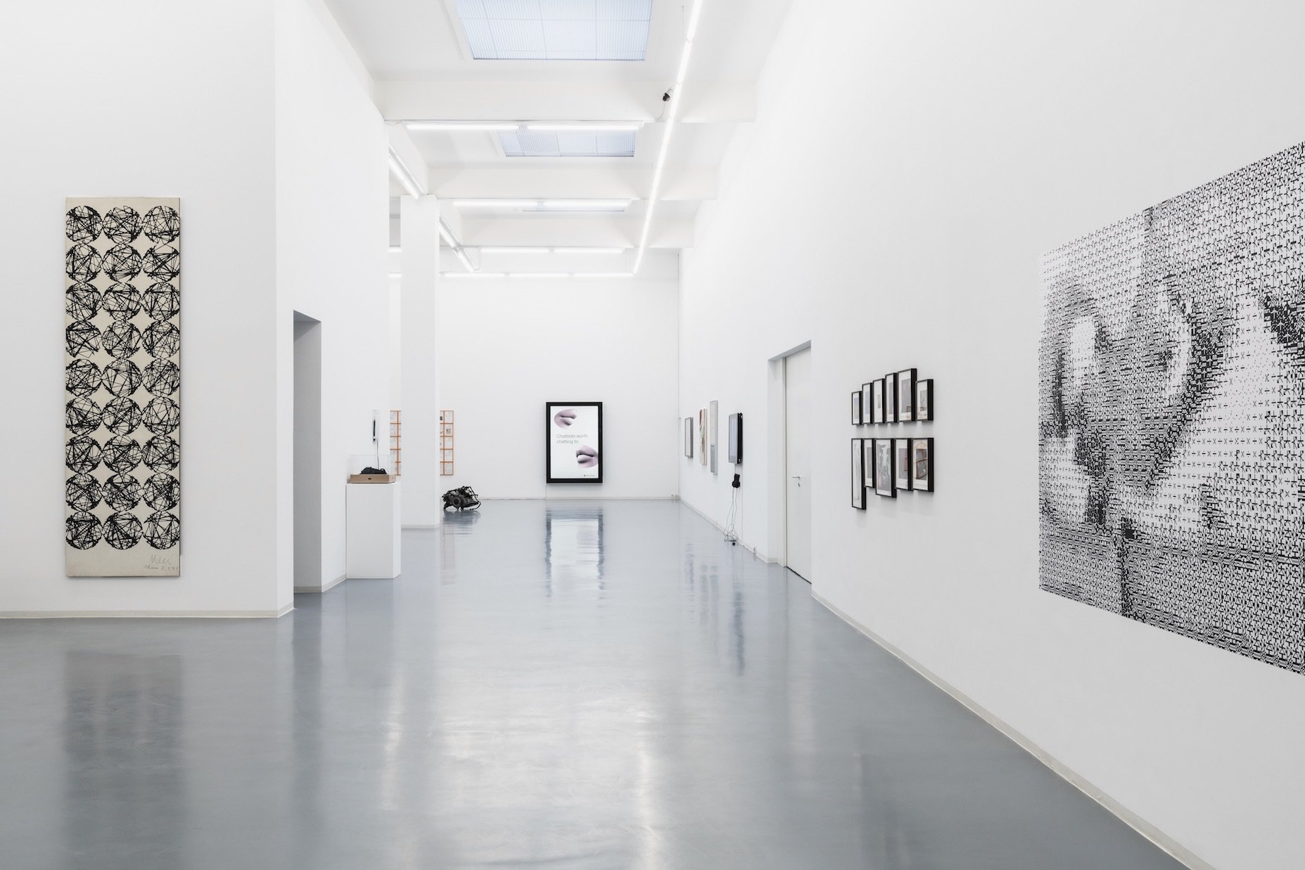 The Policeman’s Beard is Half Constructed: Art in the Age of Artificial Intelligence, Installation view, 2017, Bonner Kunstverein. Photo: Anne Pöhlmann