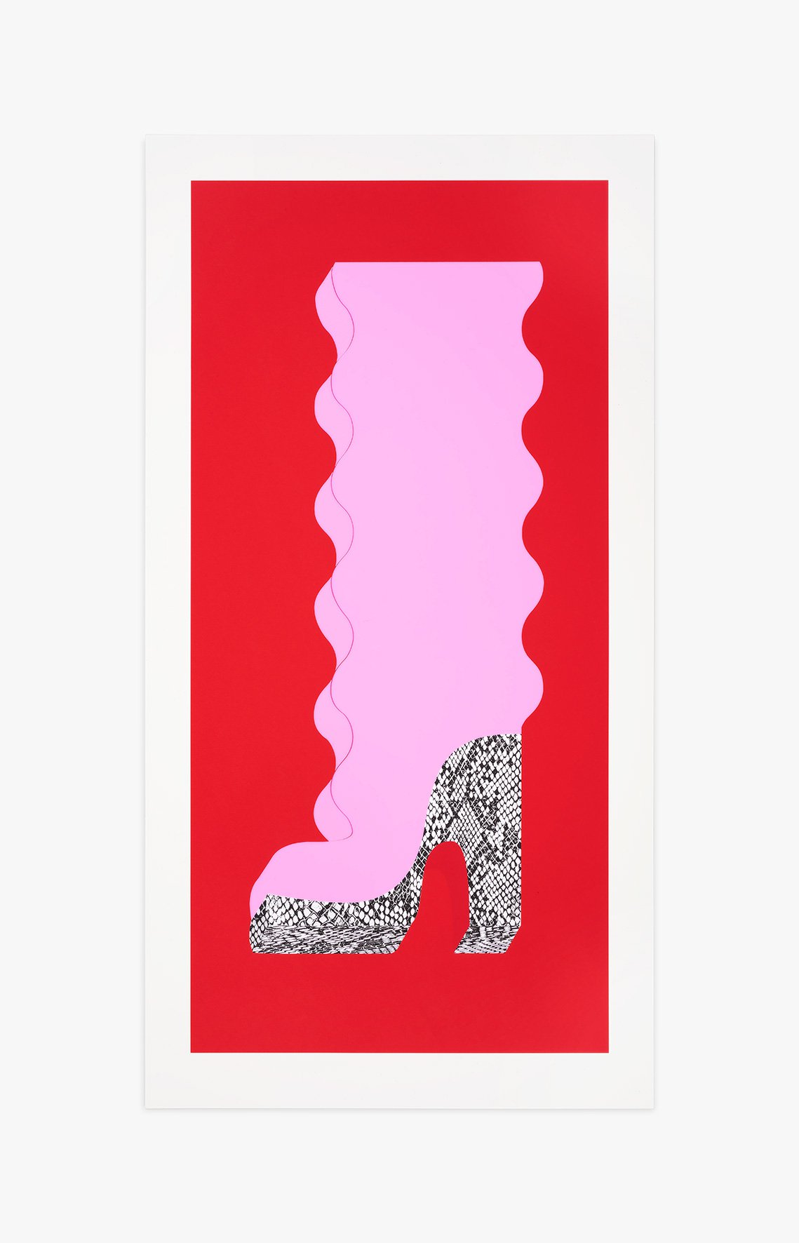 Anthea Hamilton, Pink Whips Wavy Boot, 2017