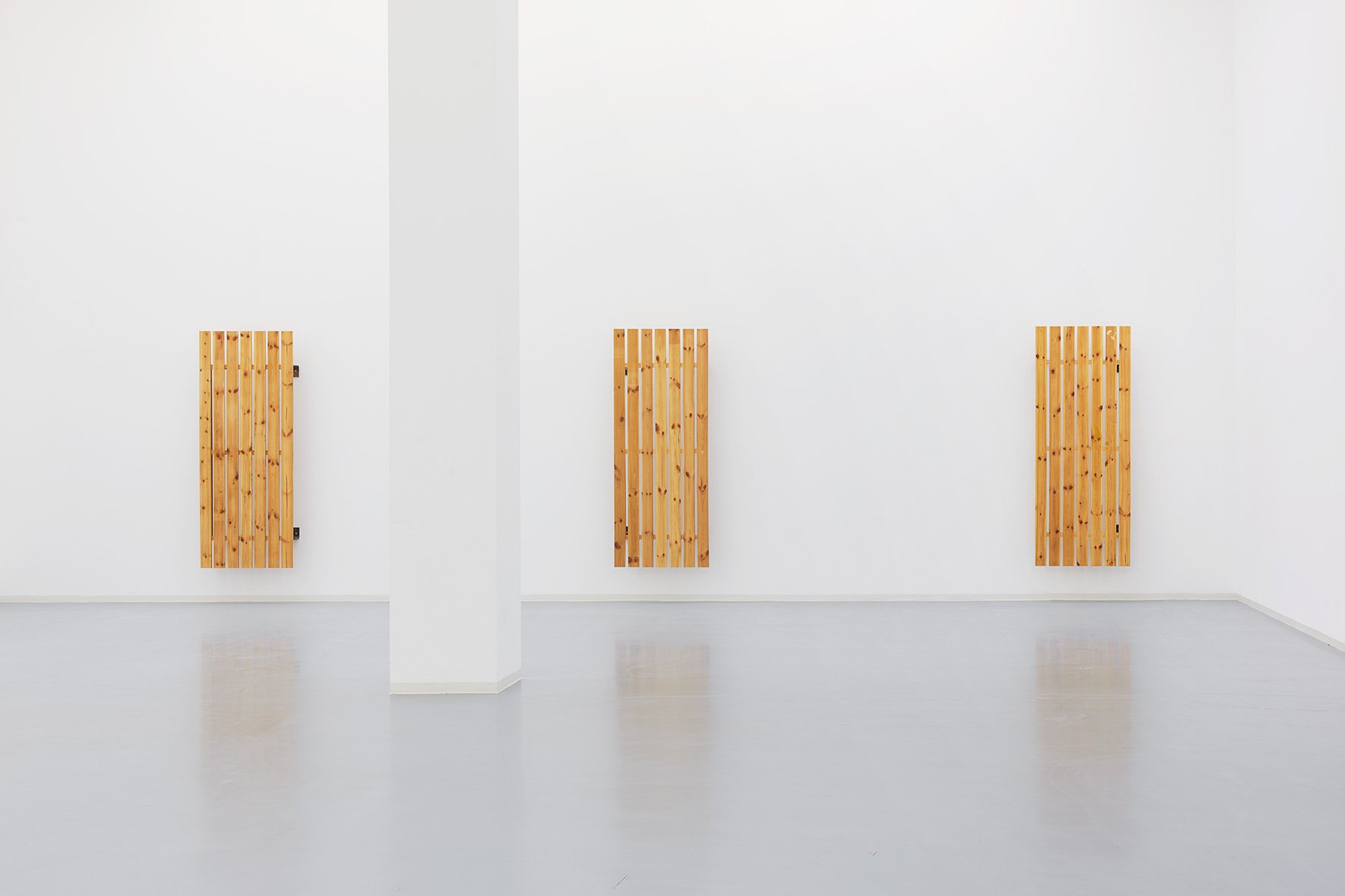 Fredrik Værslev, TAN LINES, installation view, Bonner Kunstverein, 2018. Photo: Mareike Tocha