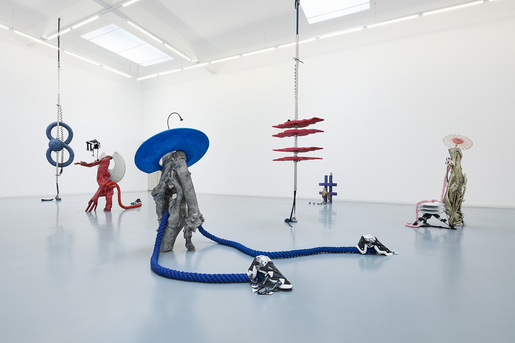 Guan Xiao, Products Farming, Installationsansicht, 2019, Bonner Kunstverein. Courtesy die Künstlerin, Antenna Space, Shanghai und Kraupa-Tuskany Zeidler, Berlin. Foto: Mareike Tocha.