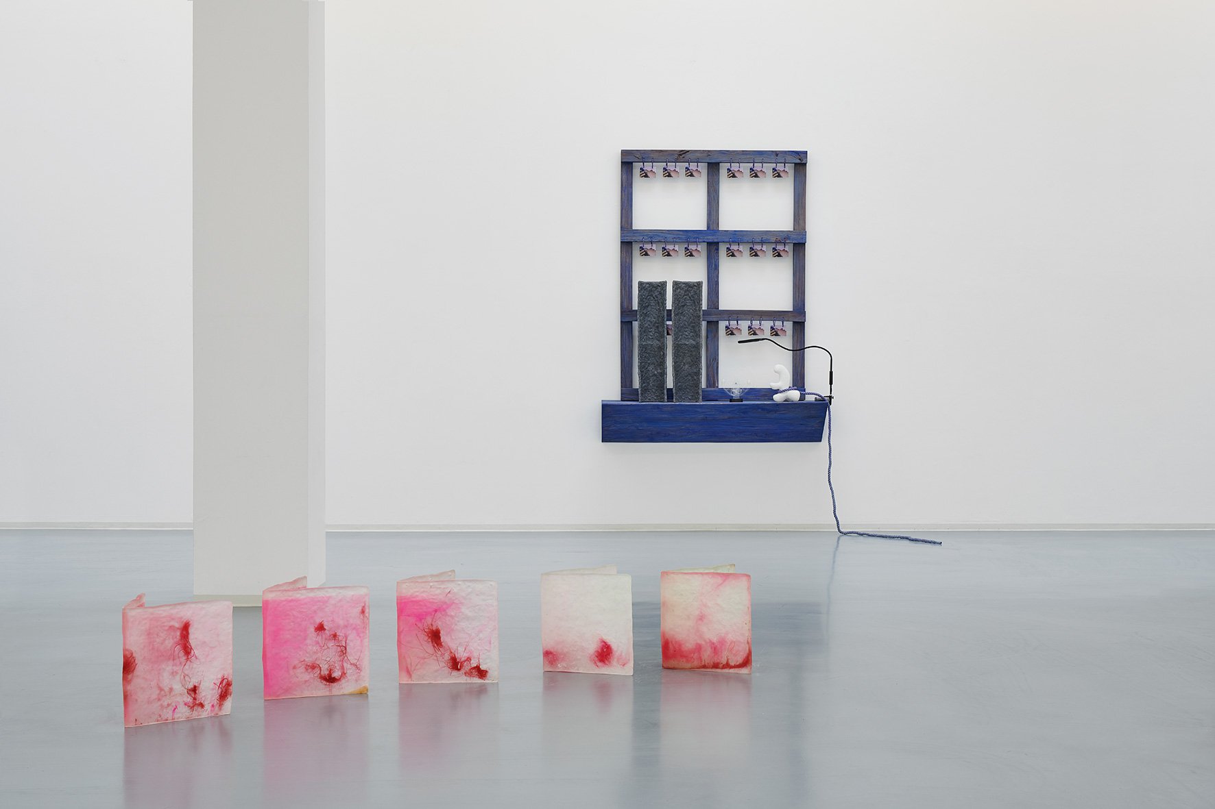 Guan Xiao, Products Farming, installation view, 2019, Bonner Kunstverein. Courtesy the artist, Antenna Space, Shanghai and Kraupa-Tuskany Zeidler, Berlin. Photo: Mareike Tocha.