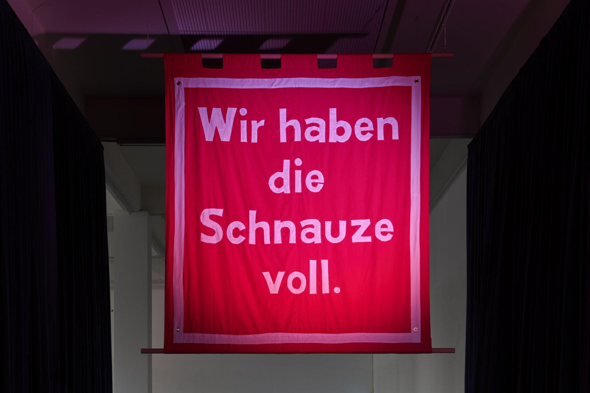 Jeremy Deller: Wir haben die Schnauze voll, installation view, 2020, Bonner Kunstverein, Courtesy the artist and The Modern Institute. Photo: Mareike Tocha