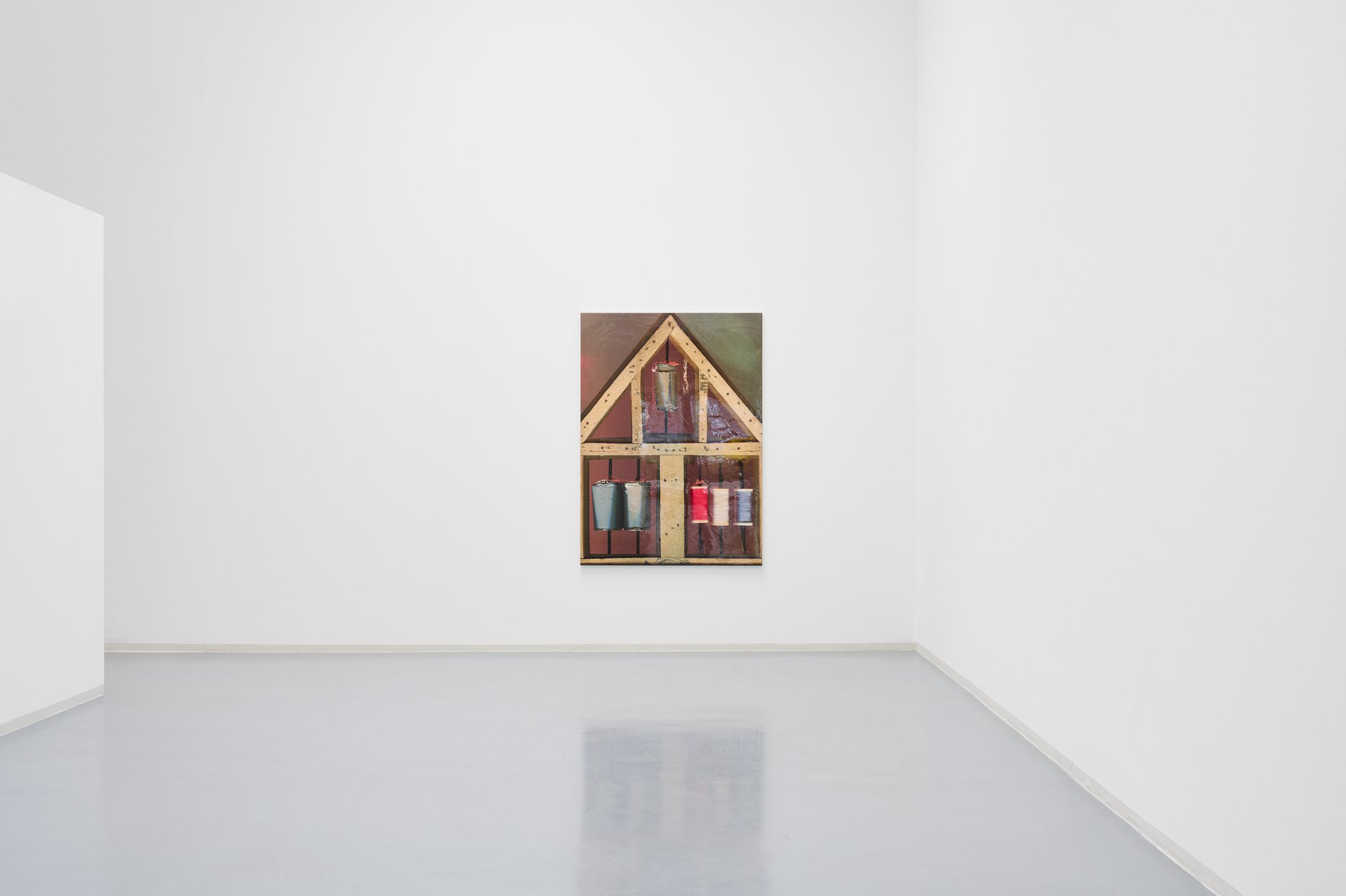 Lucie Stahl, House of Prayer, installation view, Lucie Stahl: Seven Sisters, Bonner Kunstverein, 2022.  Courtesy the artist, Cabinet Gallery, London, dépendance, Brussels, Fitzpatrick Gallery, Paris and Los Angeles, and Galerie Meyer Kainer, Vienna. Photo: Mareike Tocha.