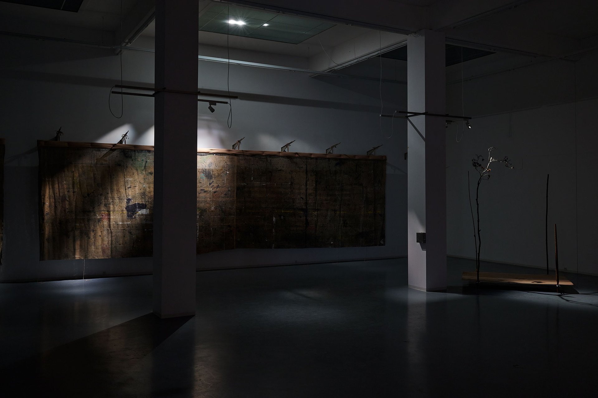 Michael Kleine, in der Blumenhalle, installation view, 2023, Bonner Kunstverein. Courtesy the artist. Photo: Mareike Tocha