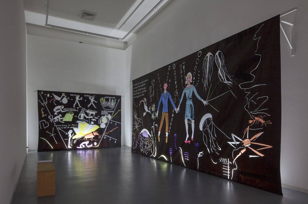 Lin May, installation view, Bonner Kunstverein, 2012. Photo: Simon Vogel