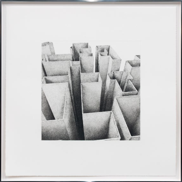 Sung Tieu, Untitled (Civic Floor II), 2022, Photogravure, 47 x 47 cm.