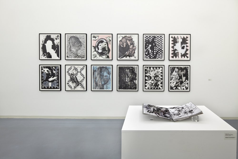 Charline von Heyl, Installation view, Bonner Kunstverein, 2012. Photo: Simon Vogel