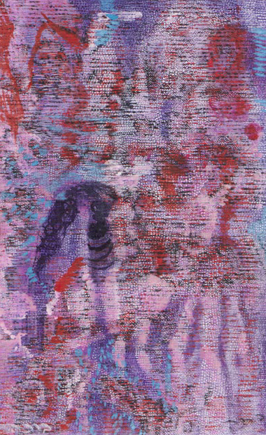 Bracha L. Ettinger, Medusa (series), 2013–17, India Ink, toner, ashes, color pencil, watercolor on paper, 21.5 × 13.5 cm.