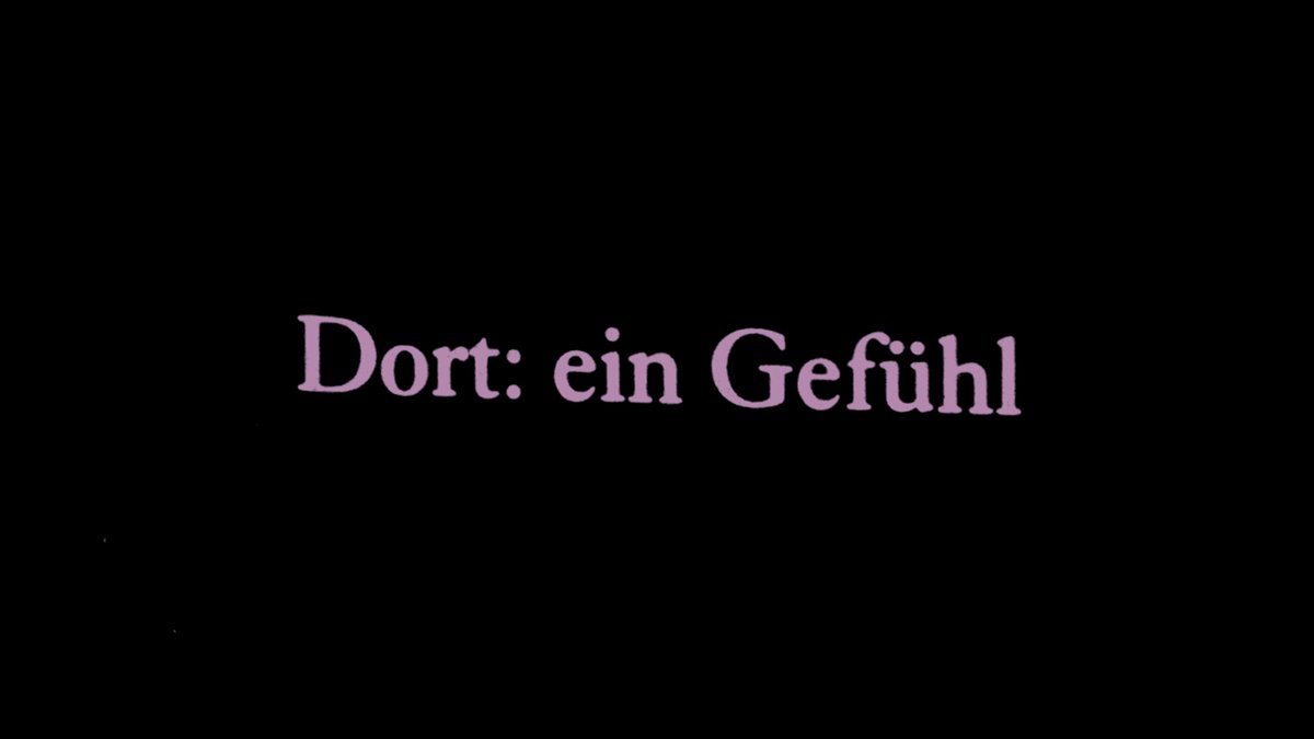 Dort: ein Gefühl