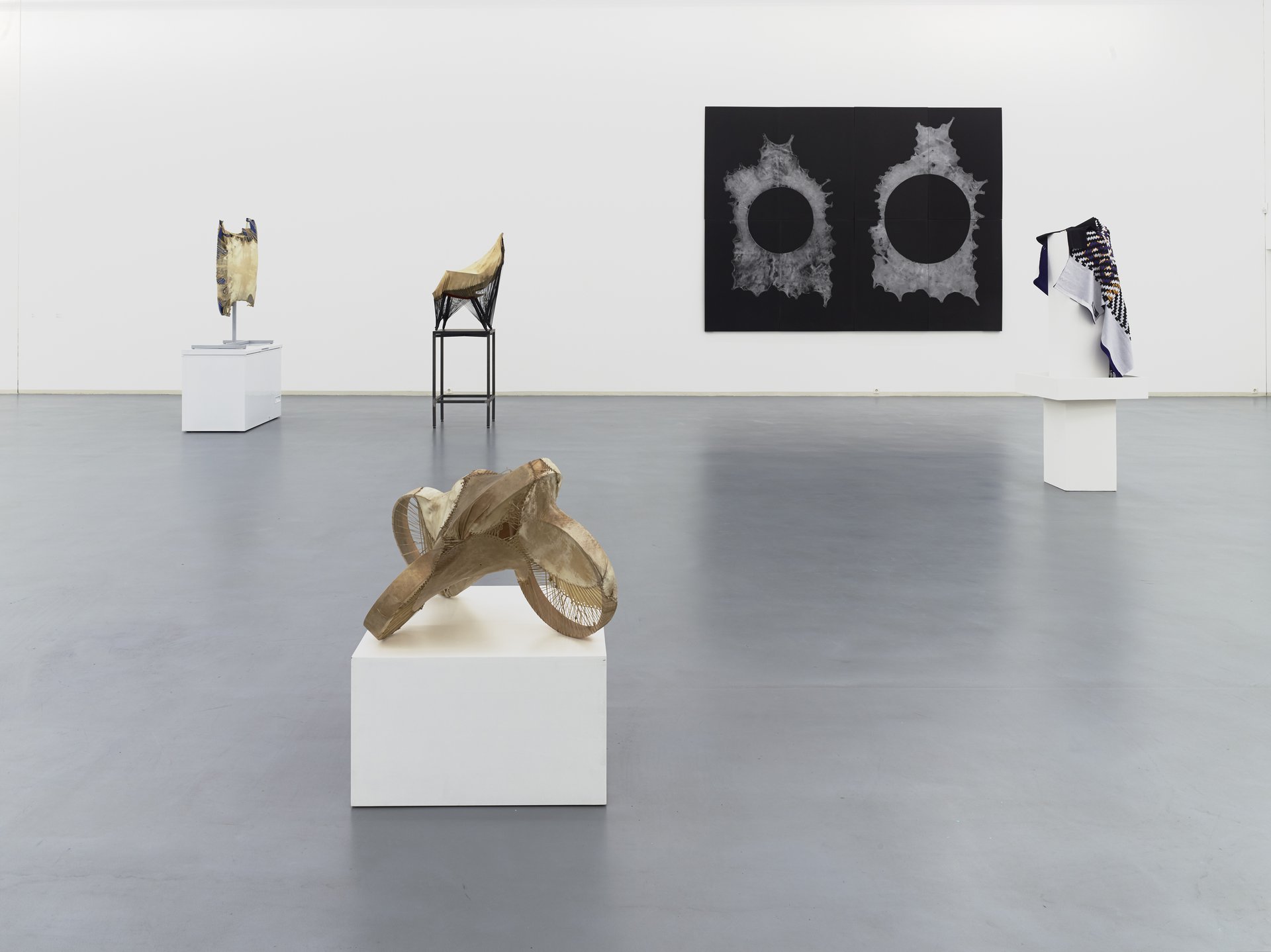 Brian Jungen, installation view, 2013, Bonner Kunstverein. Photo: Simon Vogel