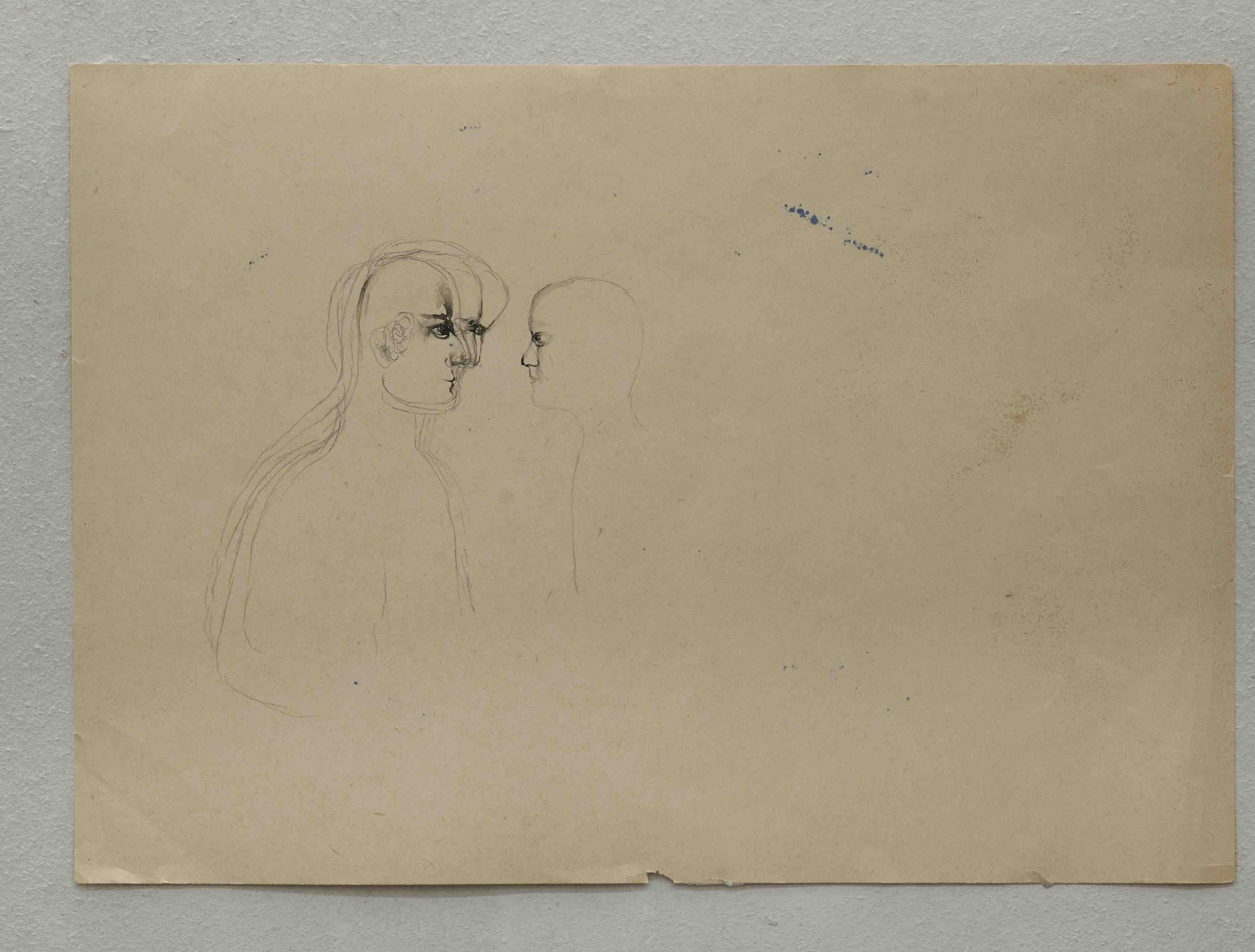 Tolia Astakhishvili, gossip, 2023, ink, pencil, paper, 21 x 29 cm.